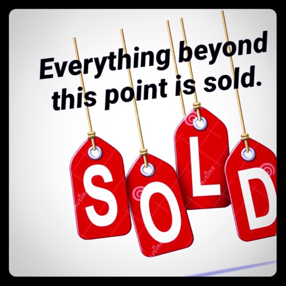 Everything past here is sold 😊